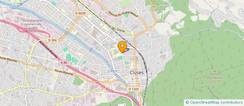 localisation de l'entreprise COLLEGE GENEVIEVE ANTHONIOZ DE GAULLE  CLUSES