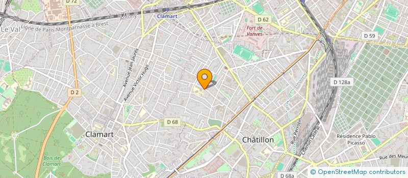 localisation de l'entreprise COLLEGE GEORGE SAND  CHATILLON