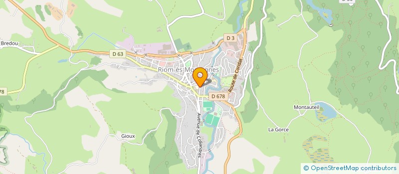 localisation de l'entreprise COLLEGE GEORGES BATAILLE à RIOM-ES-MONTAGNES