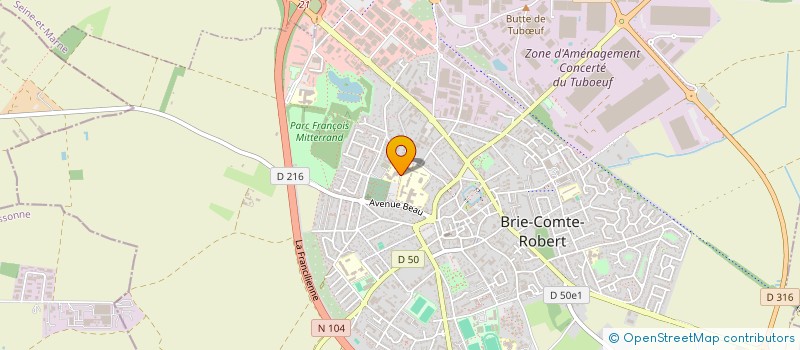 localisation de l'entreprise COLLEGE GEORGES BRASSENS  BRIE-COMTE-ROBERT