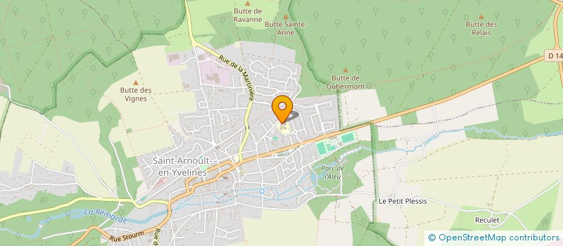 localisation de l'entreprise COLLEGE GEORGES BRASSENS  SAINT-ARNOULT-EN-YVELINES