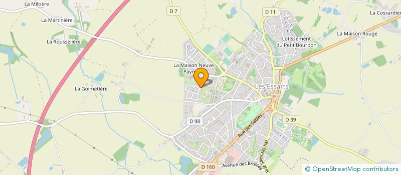 localisation de l'entreprise COLLEGE GEORGES CLEMENCEAU  ESSARTS-EN-BOCAGE