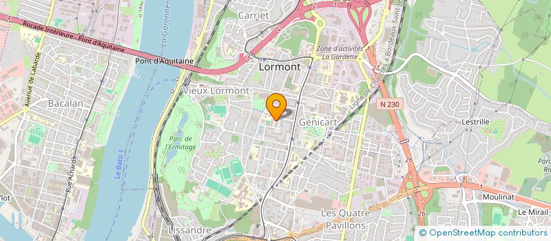 localisation de l'entreprise COLLEGE GEORGES LAPIERRE  LORMONT