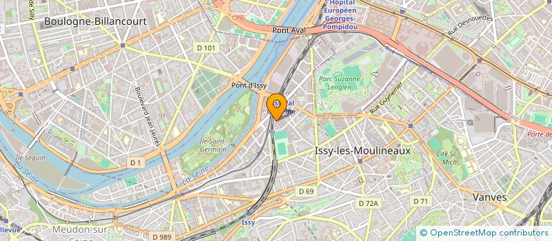 localisation de l'entreprise COLLEGE GEORGES MANDEL à ISSY-LES-MOULINEAUX