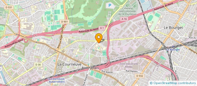 localisation de l'entreprise COLLEGE GEORGES POLITZER à LA COURNEUVE