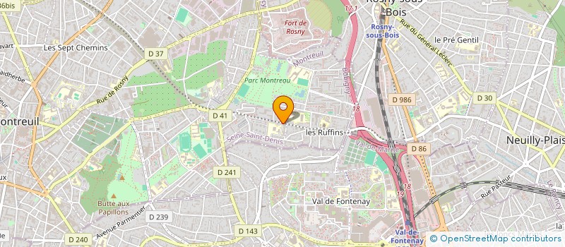 localisation de l'entreprise COLLEGE GEORGES POLITZER  MONTREUIL