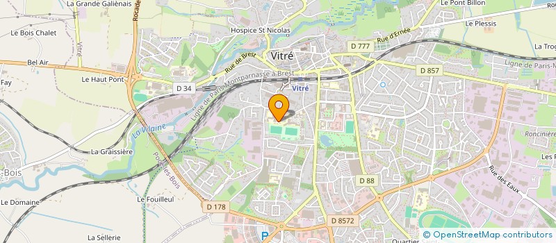 localisation de l'entreprise COLLEGE GERARD DE NERVAL  VITRE