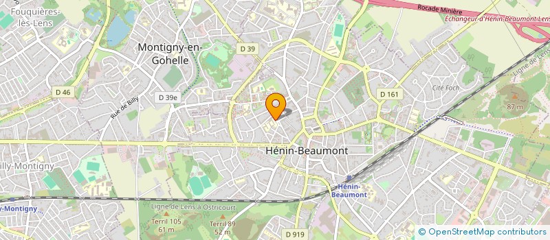 localisation de l'entreprise COLLEGE GERARD PHILIPE  HENIN-BEAUMONT