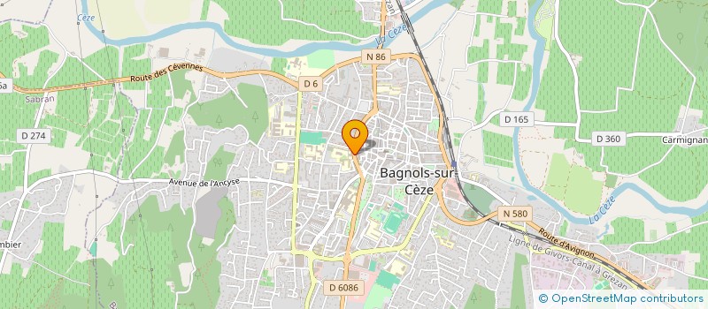 localisation de l'entreprise COLLEGE GERARD PHILIPPE  BAGNOLS-SUR-CEZE