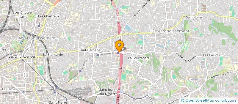 localisation de l'entreprise COLLEGE GERMAINE TILLION à MARSEILLE