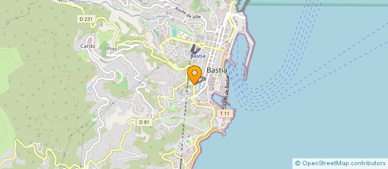 localisation de l'entreprise COLLEGE GIRAUD à BASTIA