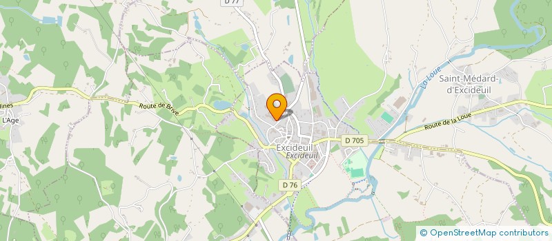 localisation de l'entreprise COLLEGE GIRAUT DE BORNEIL à EXCIDEUIL