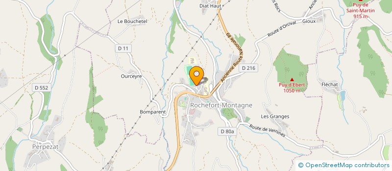 localisation de l'entreprise COLLEGE GORDON BENNETT  ROCHEFORT MONTAGNE