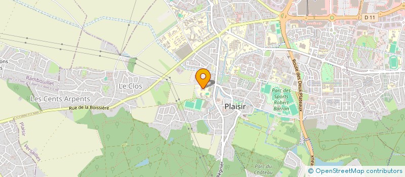 localisation de l'entreprise COLLEGE GUILLAUME APOLLINAIRE  PLAISIR