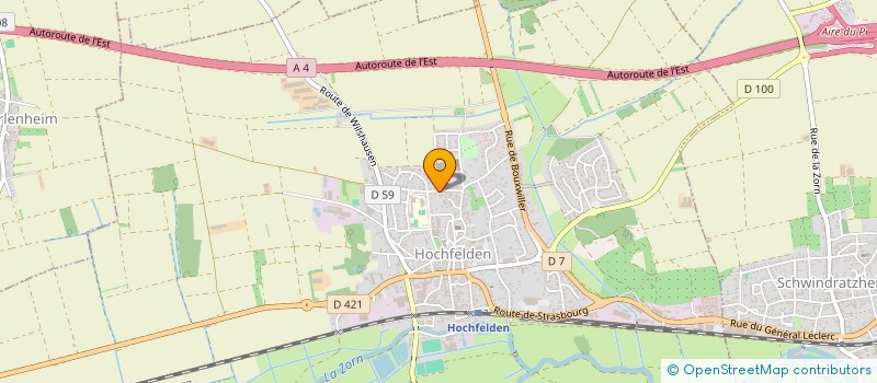 localisation de l'entreprise COLLEGE GUSTAVE DORE  HOCHFELDEN