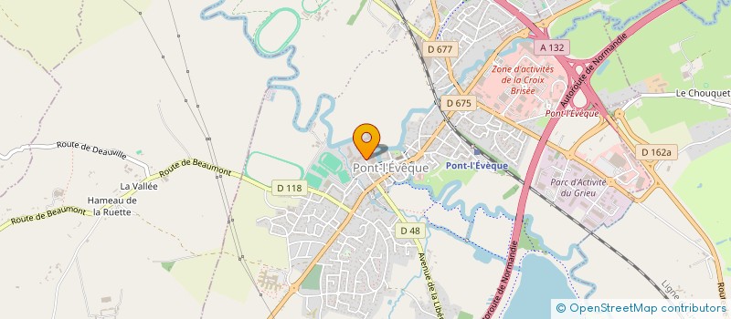 localisation de l'entreprise COLLEGE GUSTAVE FLAUBERT  PONT L'EVEQUE