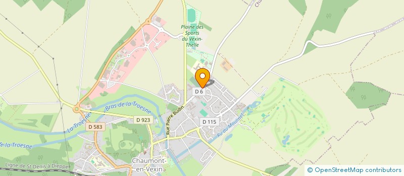 localisation de l'entreprise COLLEGE GUY DE MAUPASSANT  CHAUMONT-EN-VEXIN