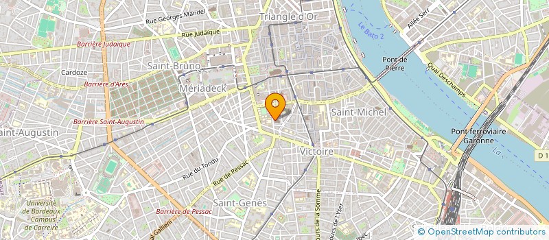 localisation de l'entreprise COLLEGE GYNECOLOGIE BORDEAUX SUD OUEST  BORDEAUX