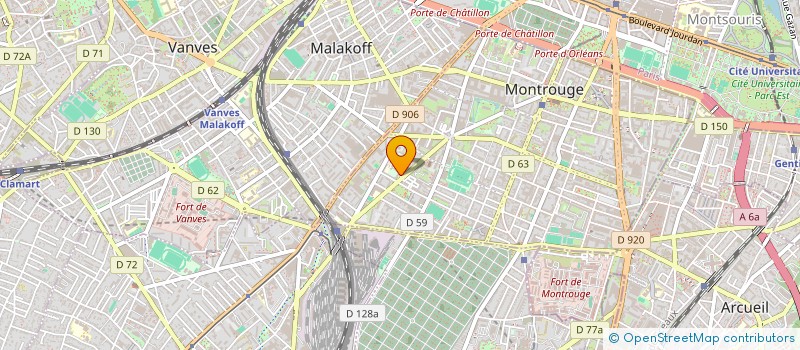 localisation de l'entreprise COLLEGE HAUT MESNIL  MONTROUGE