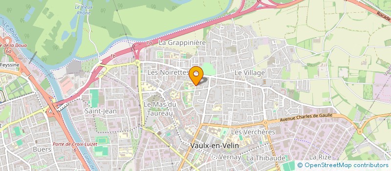 localisation de l'entreprise COLLEGE HENRI BARBUSSE  VAULX-EN-VELIN