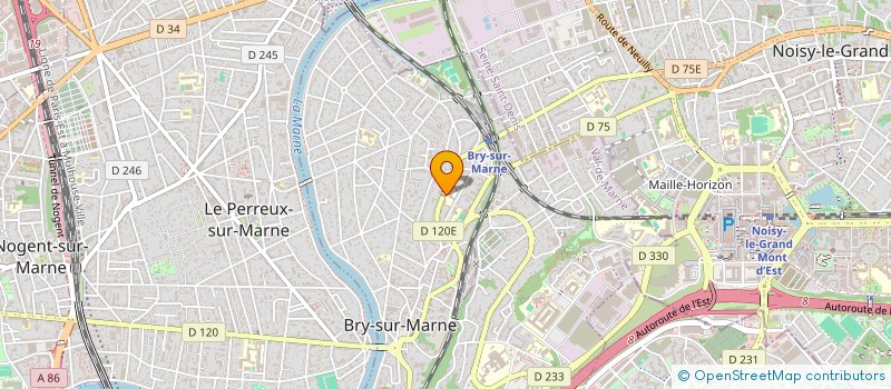 localisation de l'entreprise COLLEGE HENRI CAHN  BRY SUR MARNE