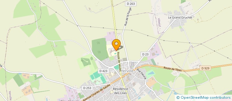 localisation de l'entreprise COLLEGE HENRI DE NAVARRE  YERVILLE