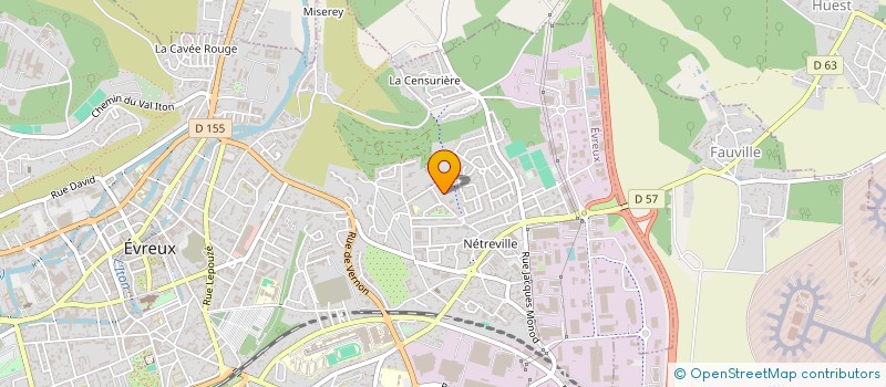 localisation de l'entreprise COLLEGE HENRI DUNANT à EVREUX