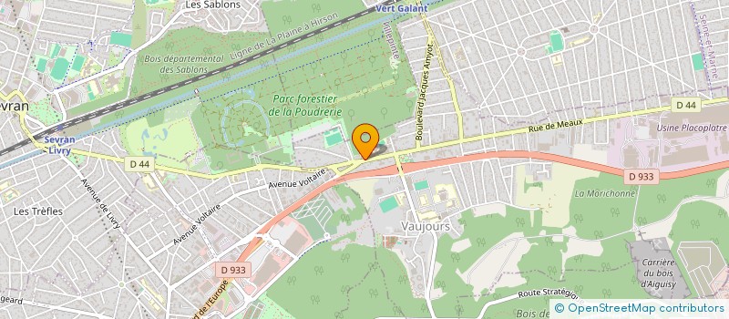 localisation de l'entreprise COLLEGE HENRI IV à VAUJOURS