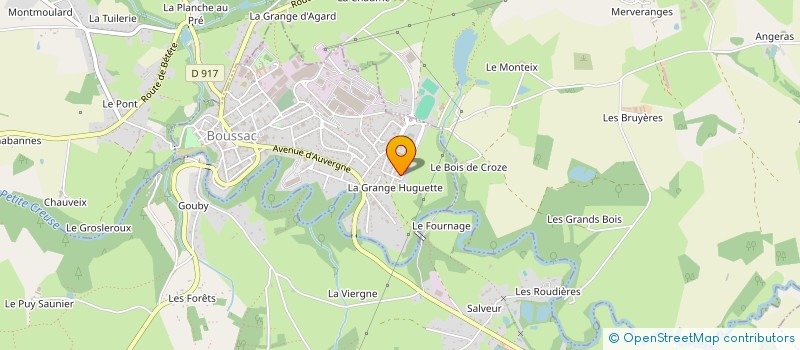 localisation de l'entreprise COLLEGE HENRI JUDET à BOUSSAC