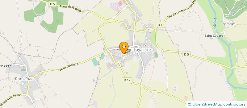 localisation de l'entreprise COLLEGE HENRI MARTIN à VILLEBOIS-LAVALETTE