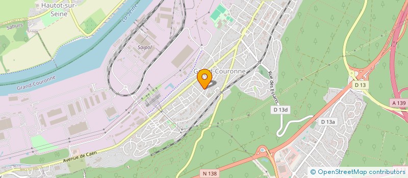 localisation de l'entreprise COLLEGE HENRY MATISSE  GRAND-COURONNE