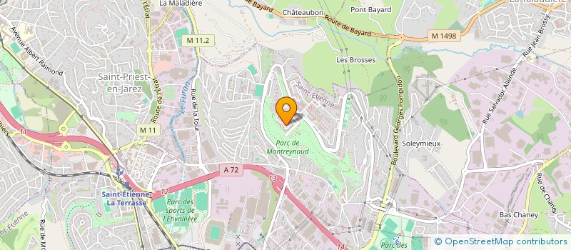 localisation de l'entreprise COLLEGE HONORE D'URFE  SAINT-ETIENNE