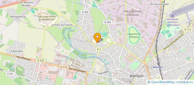 localisation de l'entreprise COLLEGE HONORE DE BALZAC à ALENCON