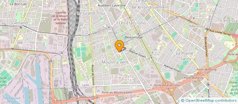 localisation de l'entreprise COLLEGE HONORE DE BALZAC  VENISSIEUX