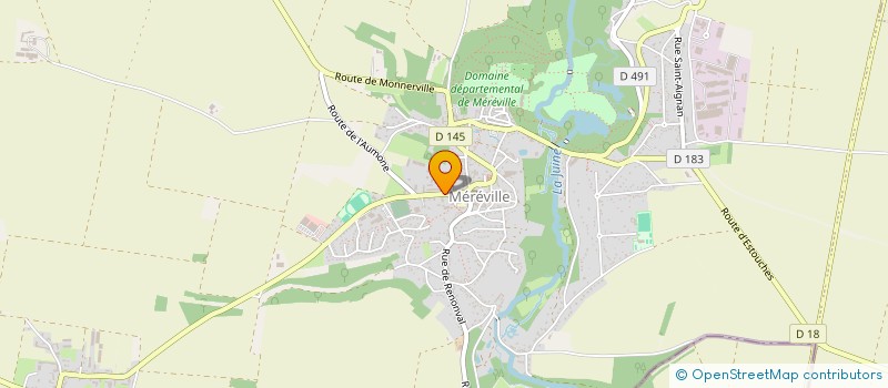 localisation de l'entreprise COLLEGE HUBERT-ROBERT  LE MEREVILLOIS