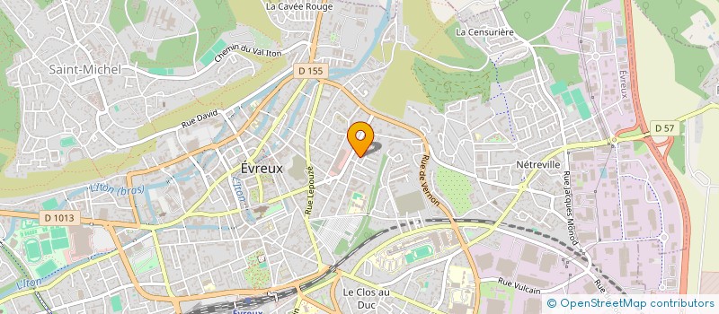 localisation de l'entreprise COLLEGE INDEPENDANT DE JUDO TRADITIONNEL ET D'ARTS MARTIAUX  EVREUX