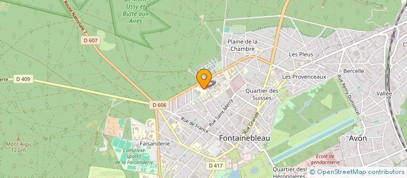 localisation de l'entreprise COLLEGE INTERNATIONAL  FONTAINEBLEAU