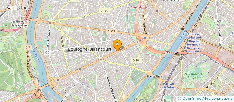 localisation de l'entreprise COLLEGE JACQUELINE AURIOL à BOULOGNE-BILLANCOURT