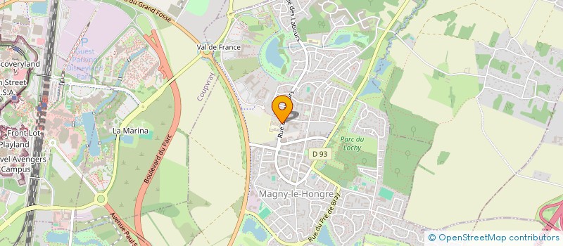 localisation de l'entreprise COLLEGE JACQUELINE DE ROMILLY  MAGNY-LE-HONGRE