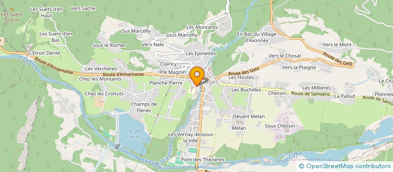 localisation de l'entreprise COLLEGE JACQUES BREL  TANINGES