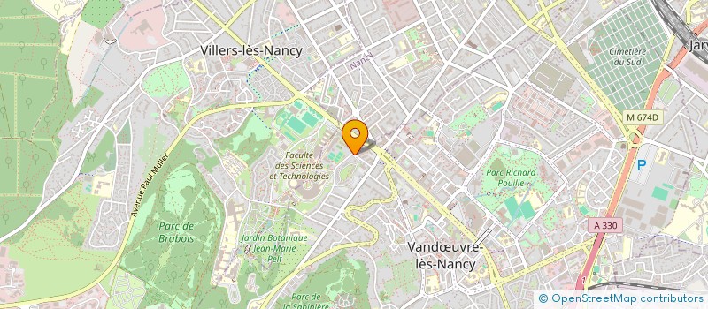 localisation de l'entreprise COLLEGE JACQUES CALLOT à VANDŒUVRE-LES-NANCY