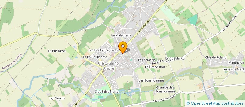 localisation de l'entreprise COLLEGE JACQUES DE TRISTAN  CLERY-SAINT-ANDRE