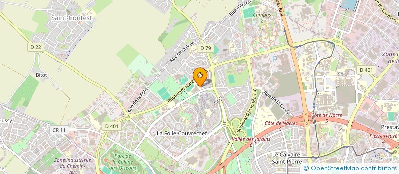 localisation de l'entreprise COLLEGE JACQUES MONOD à CAEN