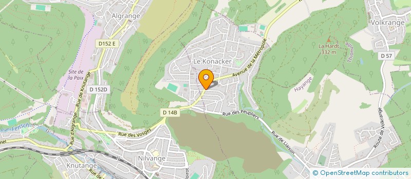 localisation de l'entreprise COLLEGE JACQUES MONOD  HAYANGE