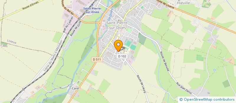 localisation de l'entreprise COLLEGE JACQUES PREVERT  SAINT-PIERRE-EN-AUGE