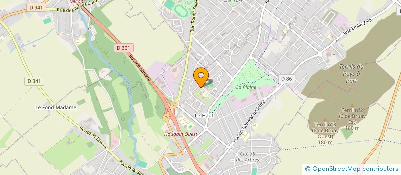 localisation de l'entreprise COLLEGE JACQUES PREVERT  HOUDAIN