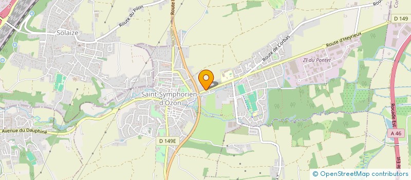 localisation de l'entreprise COLLEGE JACQUES PREVERT  SAINT-SYMPHORIEN-D'OZON