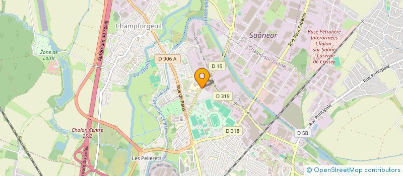 localisation de l'entreprise COLLEGE JACQUES PREVERT à CHALON-SUR-SAONE