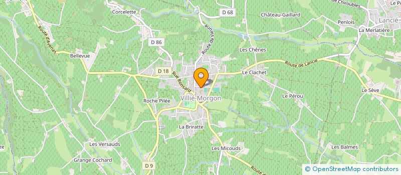 localisation de l'entreprise COLLEGE JEAN CLAUDE RUET  VILLIE-MORGON