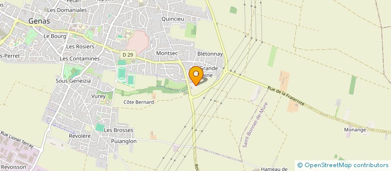 localisation de l'entreprise COLLEGE JEAN D'ORMESSON  GENAS